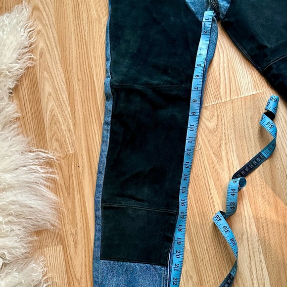 1980s Seruchi Suede Chaps-Style Jeans - Picture 8 of 13